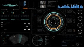 Motion graphic of Blue digital Head up display (HUD UI) and circuit panel technology interface screen with futuristic elements abstract background vertical video concepts Alpha channel included - Powered by Shutterstock - Get 15% off with code: PIKWIZARD15