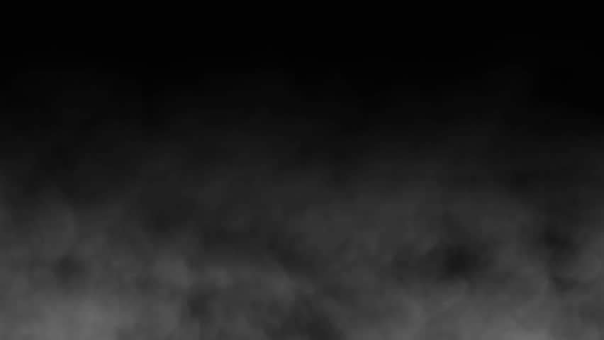 Realistic fog effect, horizontal moving fog effect on dark background