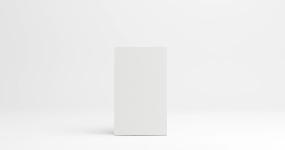Standing dieline folding into box