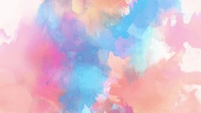 Watercolor animated texture in pastel pink, peach, and turquoise with soft cloud-like blending, gentle handmade brushwork, artistic abstract wash, textured grunge overlay, airy painting background  - Powered by Shutterstock - Get 15% off with code: PIKWIZARD15