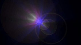 Lens Flare on black Screen background. Optical Lens flare bright light dark background. loop lens flare rays blinking  light effect slow motion   background. optical lens flare effects. - Powered by Shutterstock - Get 15% off with code: PIKWIZARD15