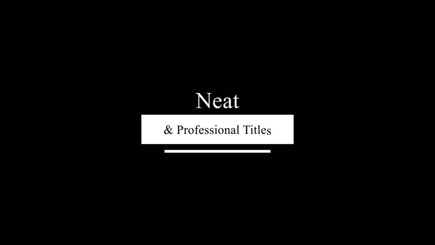 Neat and Professional Text Animation