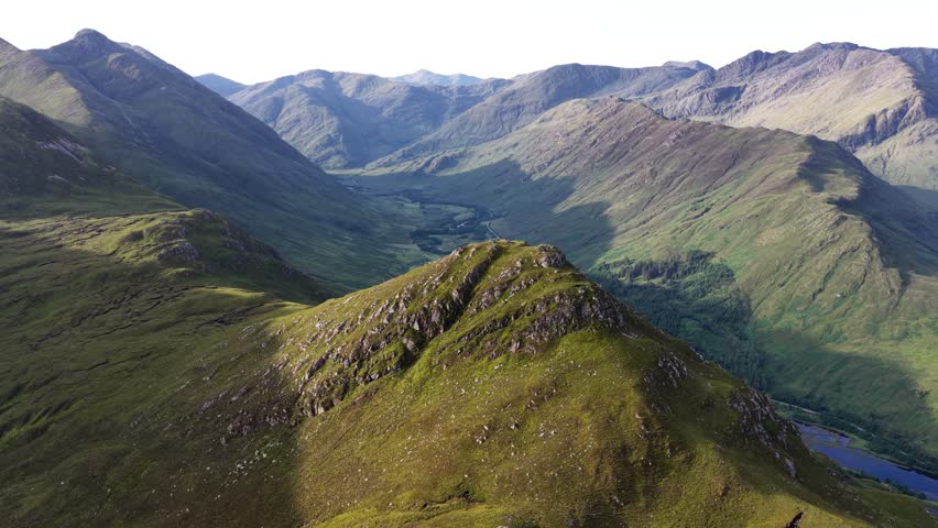 Stunning aerial view of the Isle of Skye showcasing lush landscapes and majestic mountains in Scotland