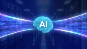 Artificial Intelligence Brain in Data Center with Network Connections - Powered by Shutterstock - Get 15% off with code: PIKWIZARD15