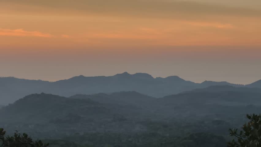 A beautiful landscape of sunset. A beautiful sunset atmosphere.