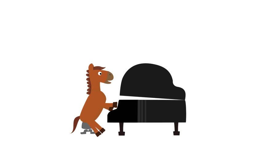 This is a video clip for New Year's cards for 2026. Horses are celebrating the New Year and enjoying music.