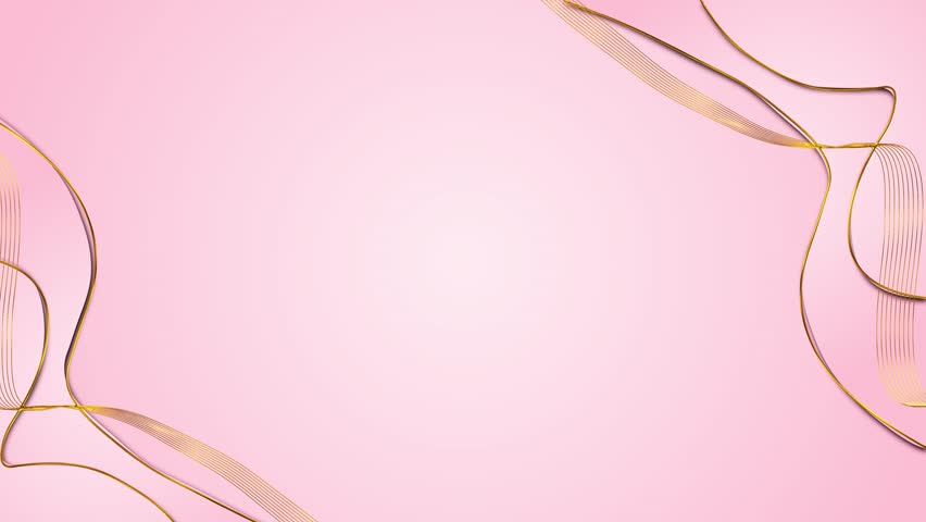 Golden Ribbon Elements Pink Elegant Frame Background Design luxury frame, for beauty brand intros, wedding templates, cosmetic promos, luxury branding festive invitations, stylish wedding content.