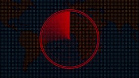 Radar icon a black color abstract ,Digital technology world map, different information showing radar screen - Powered by Shutterstock - Get 15% off with code: PIKWIZARD15