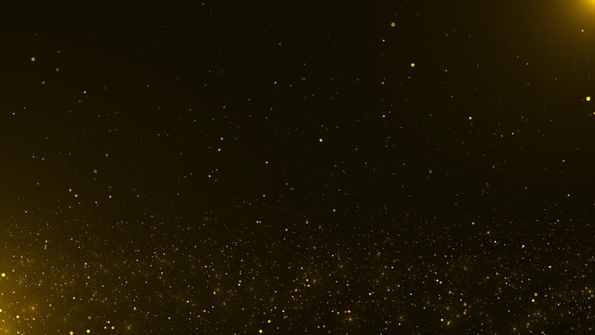 Golden Sparkle Particle Background Abstract Space shimmer particles in dark background for celebration intros new year spiritual luxury brand reveals Wedding invites, Diwali festive luxury promo
