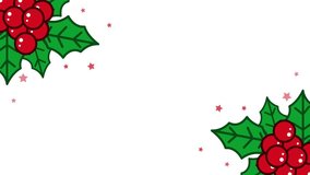 A Merry Christmas greeting card with lettering text animation - Powered by Shutterstock - Get 15% off with code: PIKWIZARD15