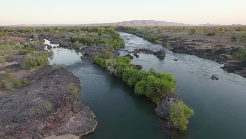 Scenic Waterways Of The Mighty Ord River Near Kununurra In The Kimberley Region, Western Australia.