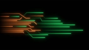 Glowing Neon Circuit Board Animation – Digital Tech Pulse and Laser-Lit Lines on Black Background. - Powered by Shutterstock - Get 15% off with code: PIKWIZARD15