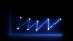 Abstract neon business growth graph animation. glowing neon growth bar graph sign animation on black background. Glowing digital financial graph background Global business analysis concept - Powered by Shutterstock - Get 15% off with code: PIKWIZARD15
