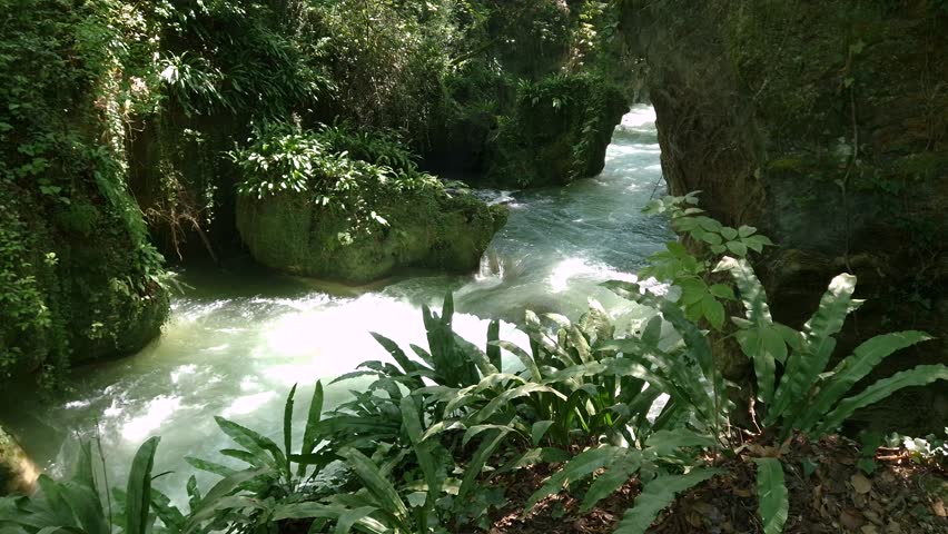 Marmore Falls jump that powers a hydroelectric power plant - Terni - Italy