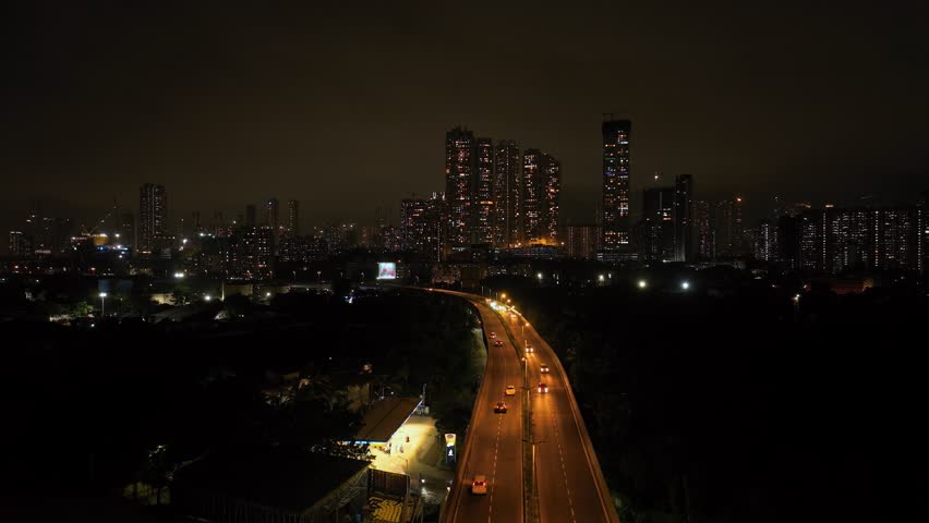 An aerial view of Mumbai