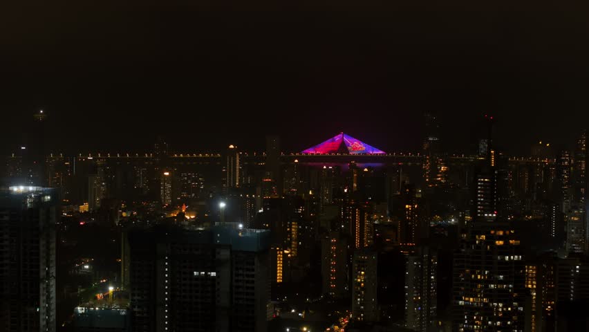 An aerial view of Mumbai