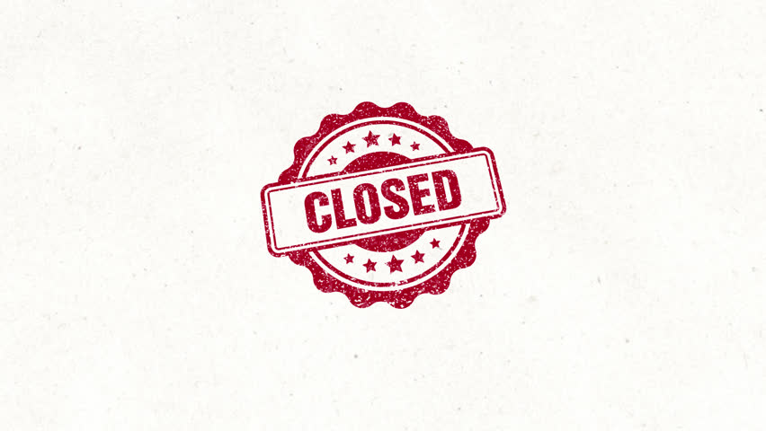 Abstract Golden Closed Rubber Stamp Seal. Golden Oval Shape Rubber Stamp With Closed Text Seal