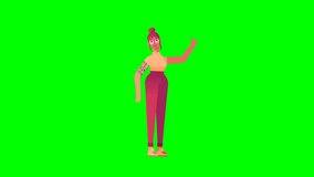 3D Hipster Female on Green Screen Showing Idea and Talking Gestures - Powered by Shutterstock - Get 15% off with code: PIKWIZARD15