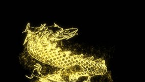 Golden dragon circling and rising dragon year - Powered by Shutterstock - Get 15% off with code: PIKWIZARD15