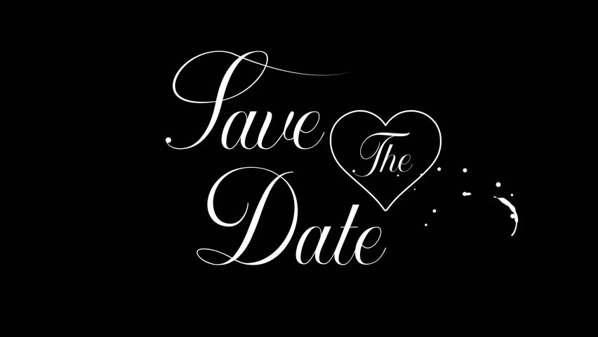 Save The Date in elegant calligraphy style, perfect for wedding invitations and romantic announcements, ideal for adding a touch of romance to your designs and projects. - Powered by Shutterstock - Get 15% off with code: PIKWIZARD15