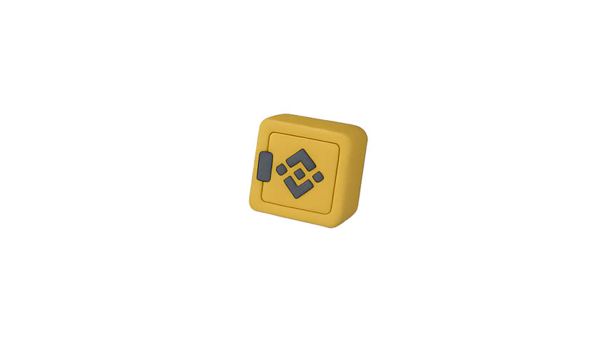 Gold stylized binance safe for investment concepts, cryptocurrency design projects, fintech presentations, finance blogs, and online marketing campaigns. Binace safe gold stylized white background