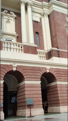 Sacred Heart Cathedral Church located at Connaught Place, Delhi, India, Beautiful architectural view from outside of Cathedral Church in Central Delhi during evening time