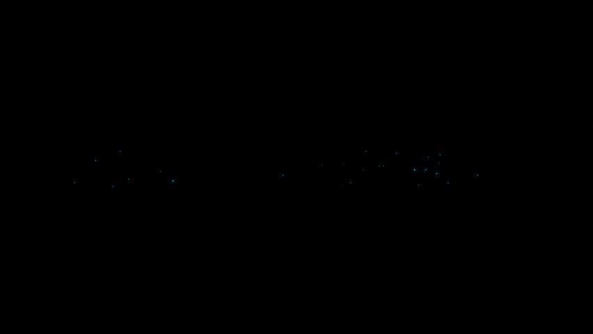 4K Looping Animation Of Glowing Blue "Artificial Intelligence" Text