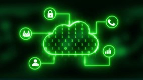 "Digital Cloud Network Animation: Data Security, Communication, and Analytics Integration in a High-Tech, Binary-Based Virtual Cloud System" - Powered by Shutterstock - Get 15% off with code: PIKWIZARD15