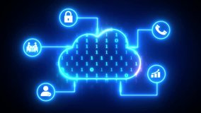 "Digital Cloud Network Animation: Data Security, Communication, and Analytics Integration in a High-Tech, Binary-Based Virtual Cloud System" - Powered by Shutterstock - Get 15% off with code: PIKWIZARD15