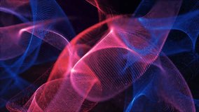 Ethereal Flowing Silk Ribbons, Abstract Red and Blue Fabric Animation 4K - Powered by Shutterstock - Get 15% off with code: PIKWIZARD15
