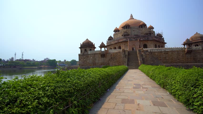 Sher Shah Suri Tomb in Sasaram, Bihar, India, A Historic Islamic Monument