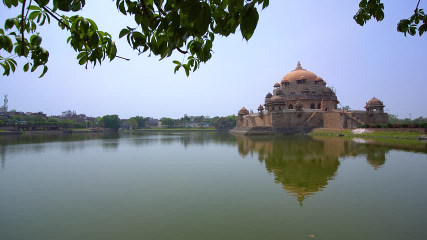 Sher Shah Suri Tomb in Sasaram, Bihar, India, A Historic Islamic Monument