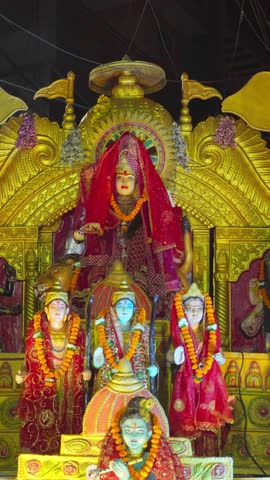 Navratri, Idols of Goddess Durga, Lord Ram, Laxman, Sija ji and Lord Krishna