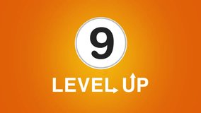 Level UP animation with number counter. Level up text with circle counter animation. Neon level up sign and upper Level
 - Powered by Shutterstock - Get 15% off with code: PIKWIZARD15