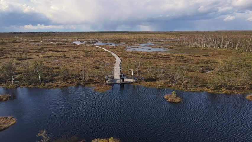 Drone captures Yelnya bog