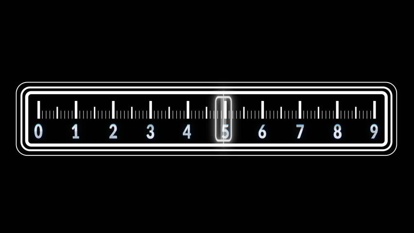 numbers and measurement graphical interface elements for hud display