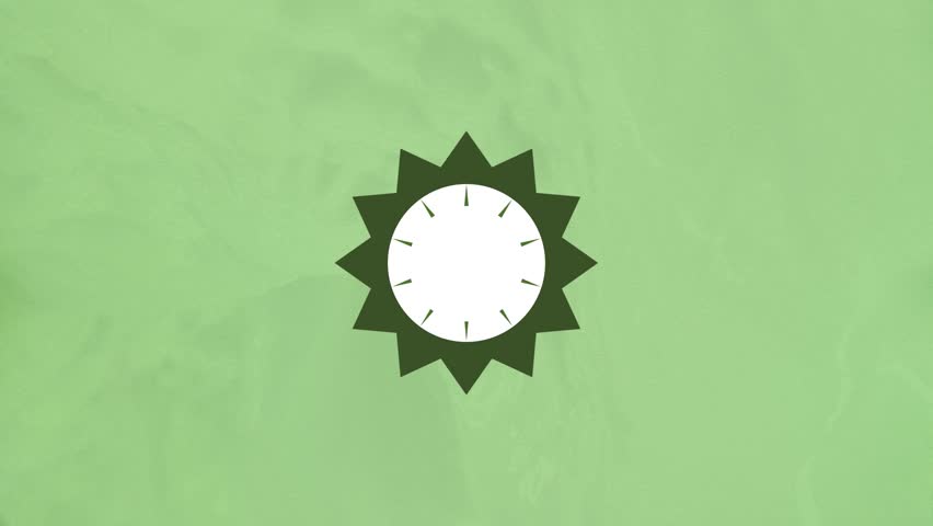 Bold Number 34 Iconic Starburst Revealed Against Soft Light Green Furious Fluid Flow