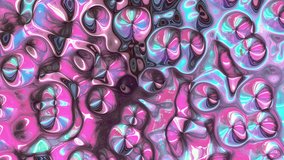 Trendy multicolored iridescent texture of wavy vibrant surface with ripples. Purple, azure and blue metallic reflection flow. Abstract graphic design 3d rendering holographic. 3D Illustration - Powered by Shutterstock - Get 15% off with code: PIKWIZARD15