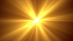 Abstract center golden yellow Shining light beams. 4K seamless loop ray light beams animation. Gold light flare glowing on black background. Radiant Light Burst with Symmetrical bright. overlay effect - Powered by Shutterstock - Get 15% off with code: PIKWIZARD15