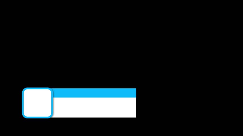 Minimal Lower Third Animation Template with Black Background for video editing projects lower thirds placeholder animation	