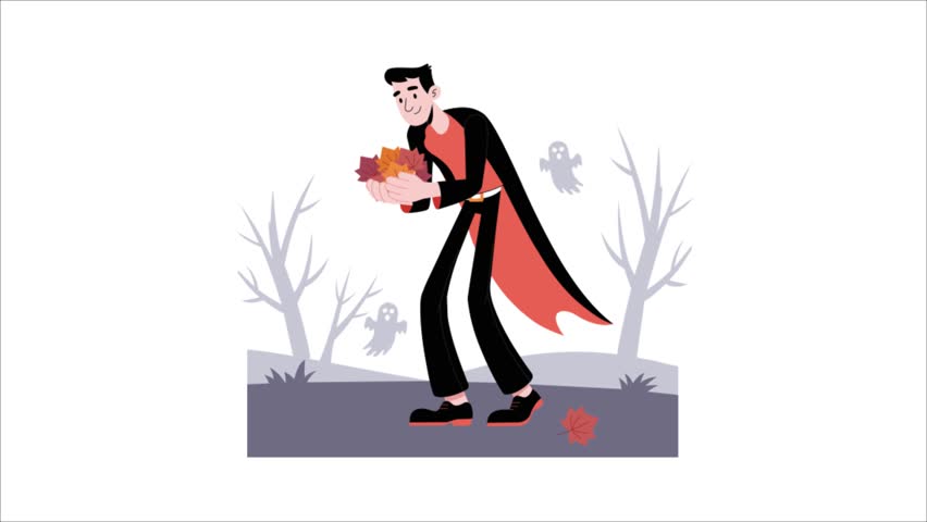 Leaf Collect Animated Video Mp4 File