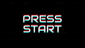 Press Start Glitch Text Loop Animation 4K Video - Powered by Shutterstock - Get 15% off with code: PIKWIZARD15