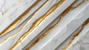 A white marble texture with prominent, deeply engraved gold veins. These gold veins look like natural cracks filled with molten metal, giving a sense of luxury and elegance. - Powered by Shutterstock - Get 15% off with code: PIKWIZARD15