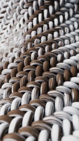 Cleaning the wave cloth with microscopic details, 3d rendering. Motion graphic.