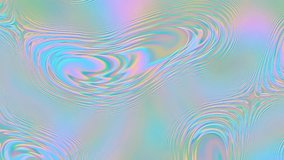 Soft waves reflecting holographic iridescent colors, looping animation, abstract background. Abstract holographic liquid surface loop - Powered by Shutterstock - Get 15% off with code: PIKWIZARD15