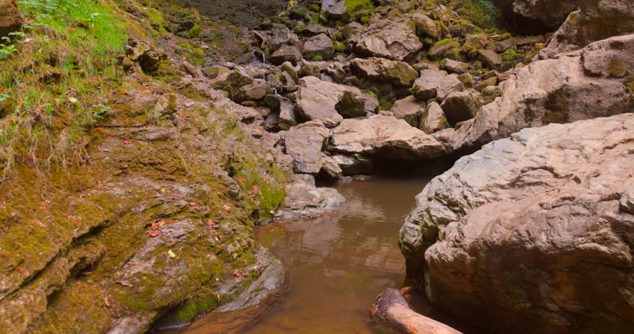 A poignant video of the Cascade d'Alzen in the Ariège region of France, showing the waterfall and stream almost dried out.