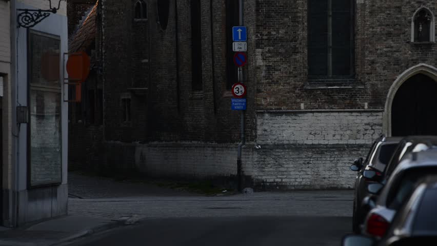 The Jerusalem Church in Bruges, Belgium: slide from bottom to the top and back to bottom