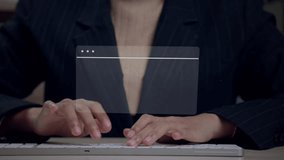 Businesswoman using touchscreen interface to interact with real-time trading data, charts, and financial dashboard for smart business decisions. - Powered by Shutterstock - Get 15% off with code: PIKWIZARD15