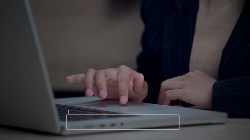 Close-up of female hands typing on a laptop with a digital Data Loading progress bar displayed on screen, showing 78.5% complete. Ideal concept for business data processing - Powered by Shutterstock - Get 15% off with code: PIKWIZARD15