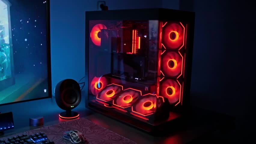 Ultimate Gaming RGB PC Setup in 4K | Epic Gaming Room Aesthetic